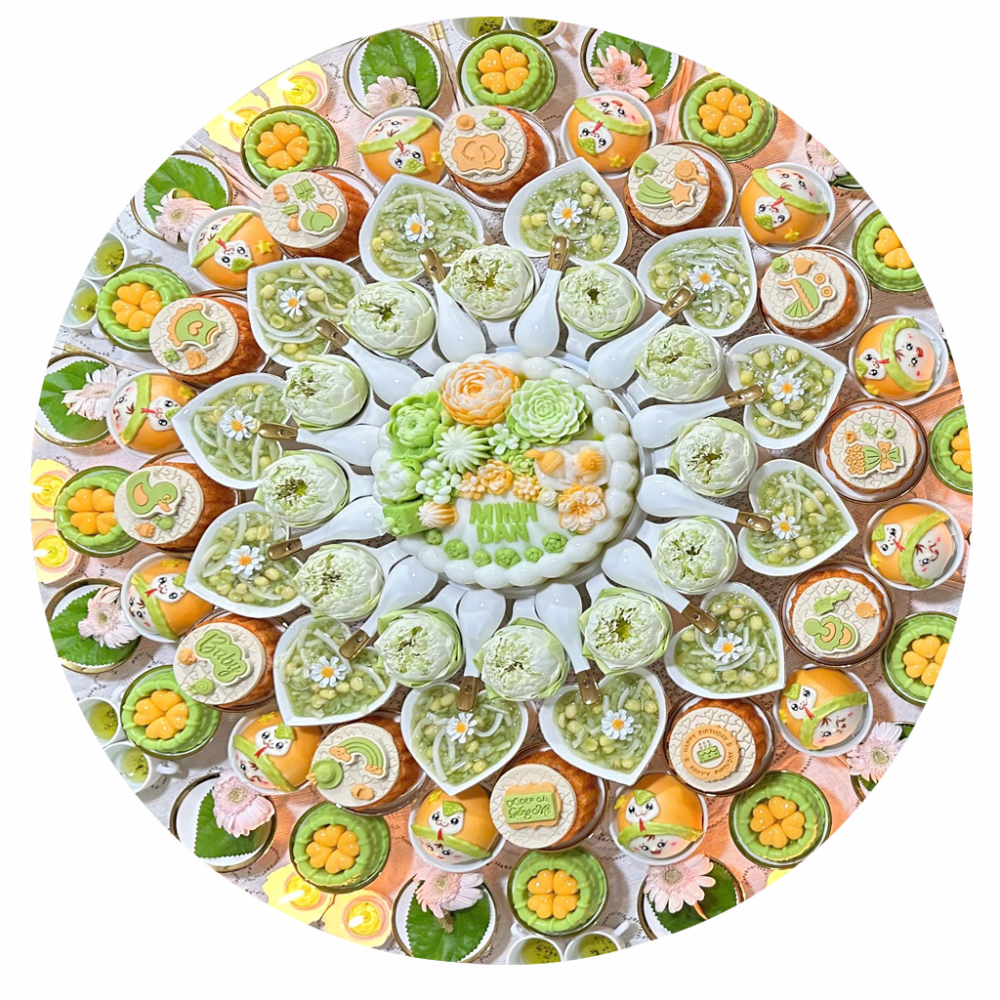 Mâm Cúng Đầy Tháng Bé Gái ( Gói Tiêu Chuẩn )