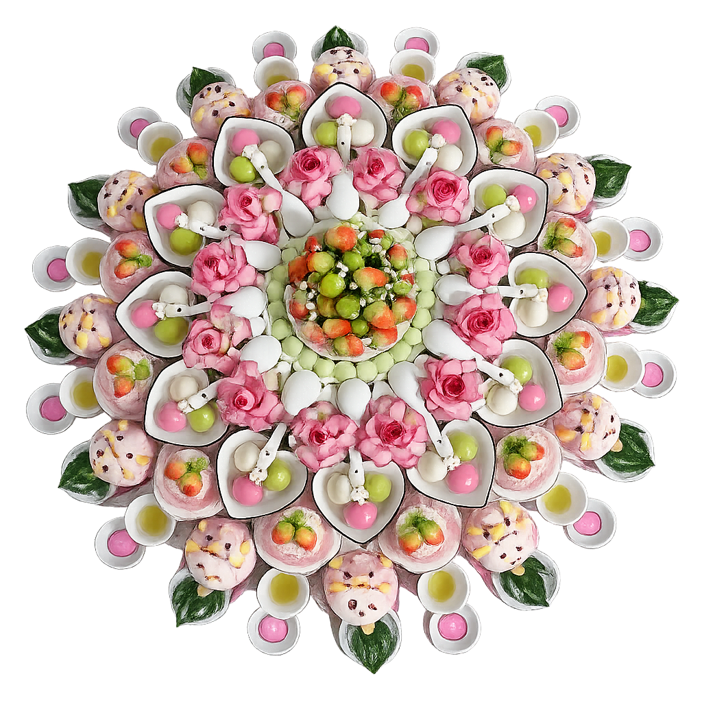 Mâm Cúng Đầy Tháng Bé Gái ( Gói 2 ) 